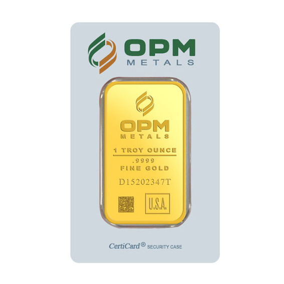 OPM CertiCard Gold Bar - 1oz