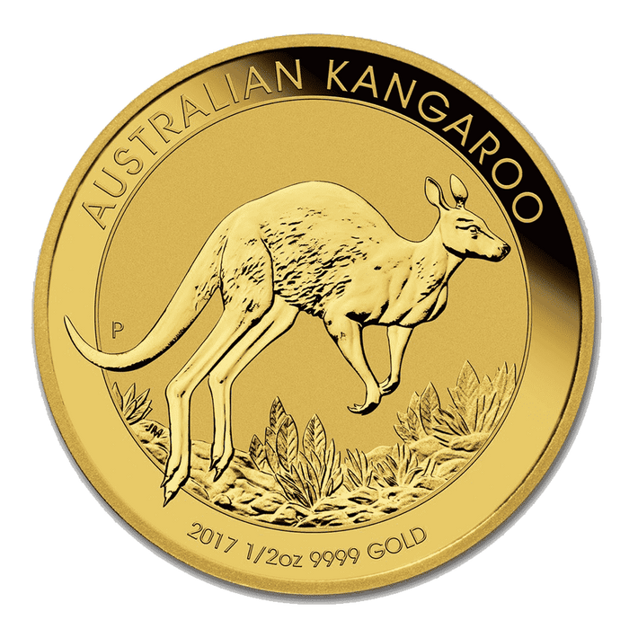 2017 Perth Mint Kangaroo Gold Coin - 1/2oz