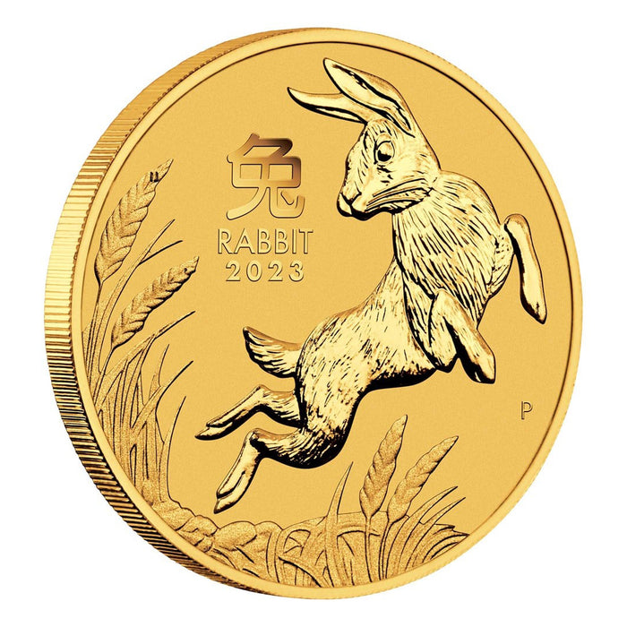 2023 Perth Mint Lunar Rabbit Gold Coin - 1/20oz
