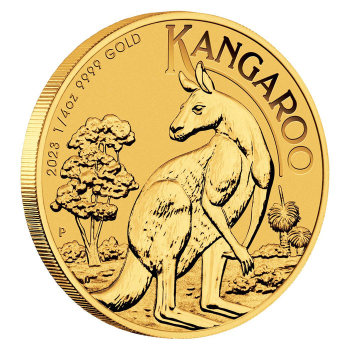 2023 Perth Mint Kangaroo Gold Coin - 1/4oz