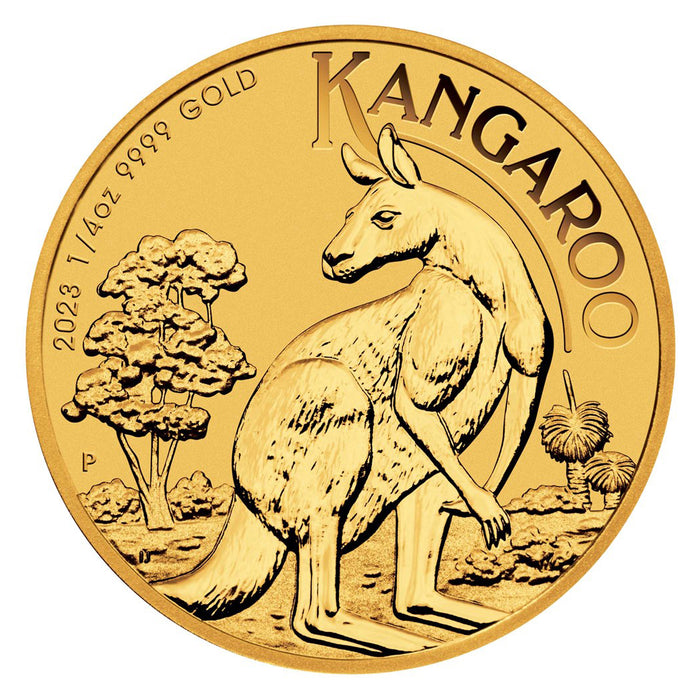 2023 Perth Mint Kangaroo Gold Coin - 1/4oz