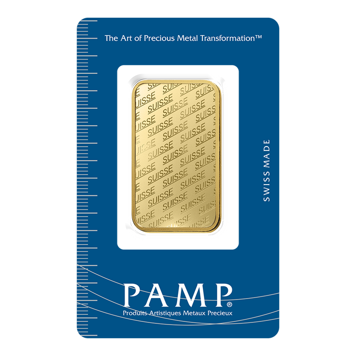 PAMP Suisse Gold Minted Bar - 1oz