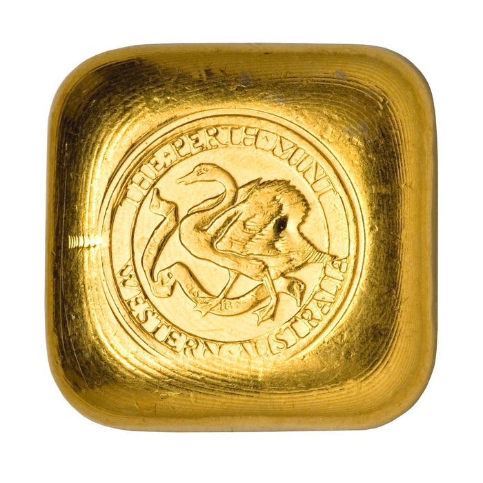 Perth Mint Gold Cast Bar (Left Facing Swan) - 1oz