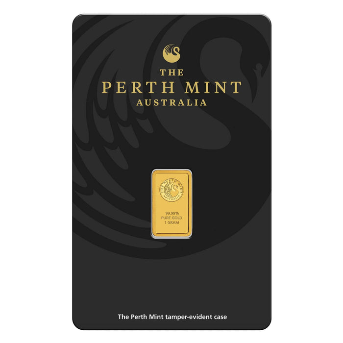 Perth Mint Kangaroo Minted Gold Bar - 1g