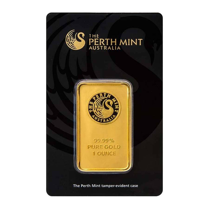 Perth Mint Kangaroo Minted Gold Bar - 1oz