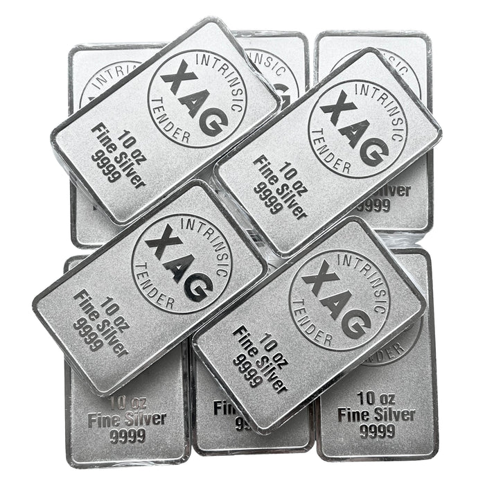 Intrinsic Tender XAG Minted Silver Bar – 10oz