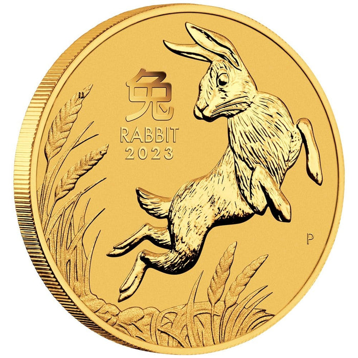 2023 Perth Mint Lunar Rabbit Gold Coin - 1/10oz