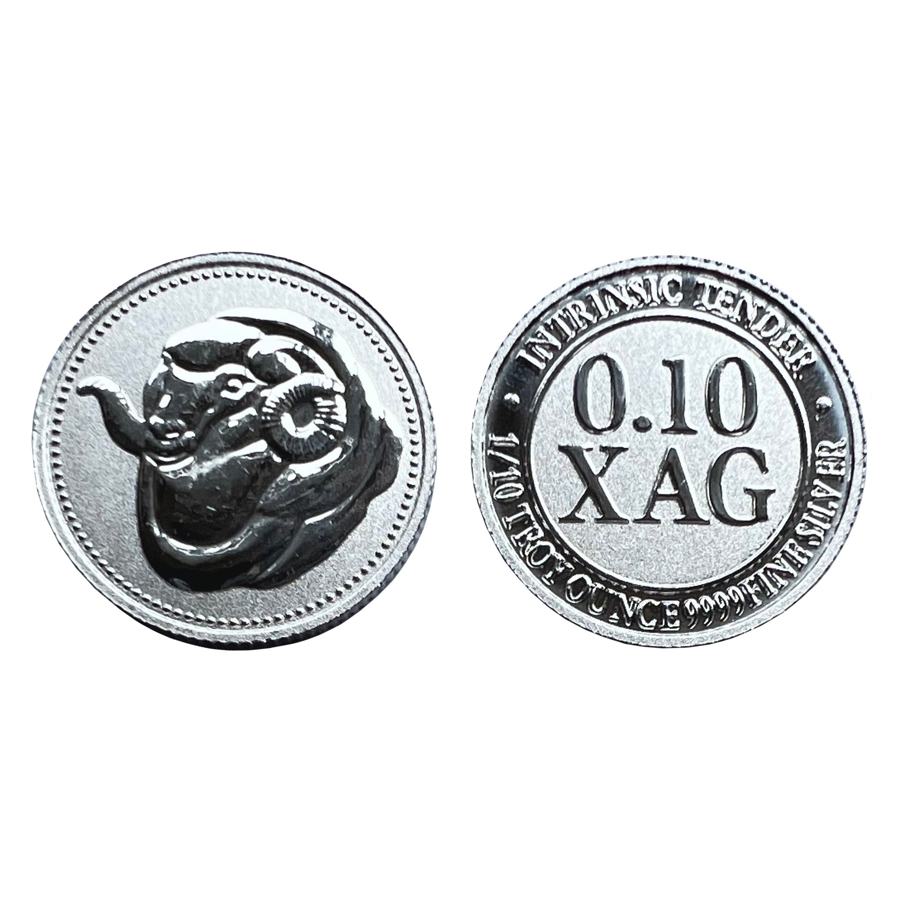 Intrinsic Tender XAG Silver Round – 1/10oz