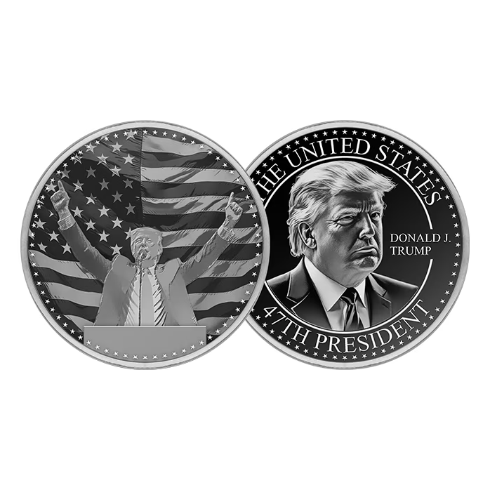 2024 Donald Trump Elected the 47th US President Silver Round 1oz B