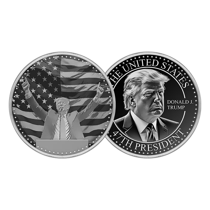 2024 Donald Trump Elected the 47th US President Silver Round - 1oz | B