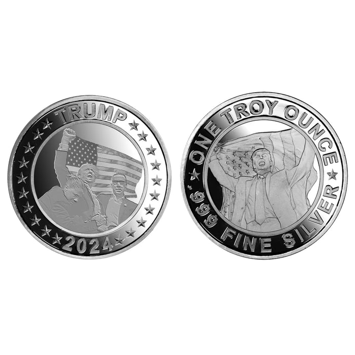 Product Spotlight: 2024 Donald Trump Assassination Attempt Silver Bullion Round - 1oz | Bulk Bullion