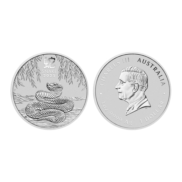 Perth Mint 2025 Lunar Year of The Snake Silver Coins - Australian Lunar Series III | Bulk Bullion