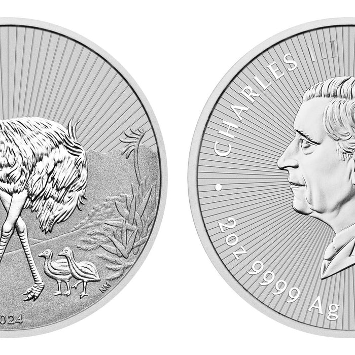 Product Spotlight: 2024 Perth Mint Next Generation Australian Emu Piedfort Silver Coin - 2oz | Bulk Bullion