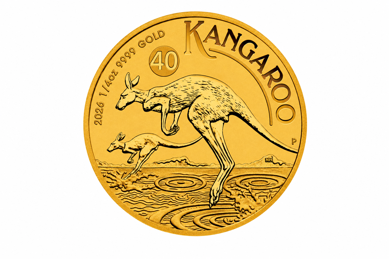 2026 Perth Mint Kangaroo Gold Coin - 1/4oz | Bulk Bullion