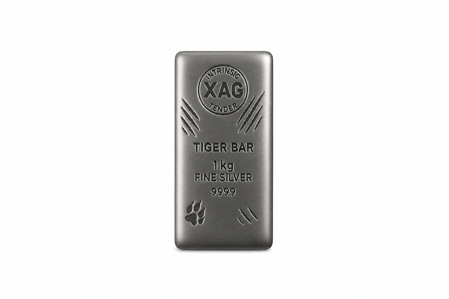 Intrinsic Tender XAG Cast Silver Bullion Bar – 1kg | Bulk Bullion