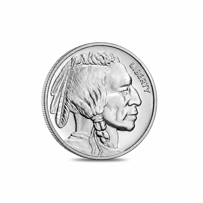 SilverTowne Buffalo / Indian Head Silver Bullion Round - 1oz | Bulk Bullion