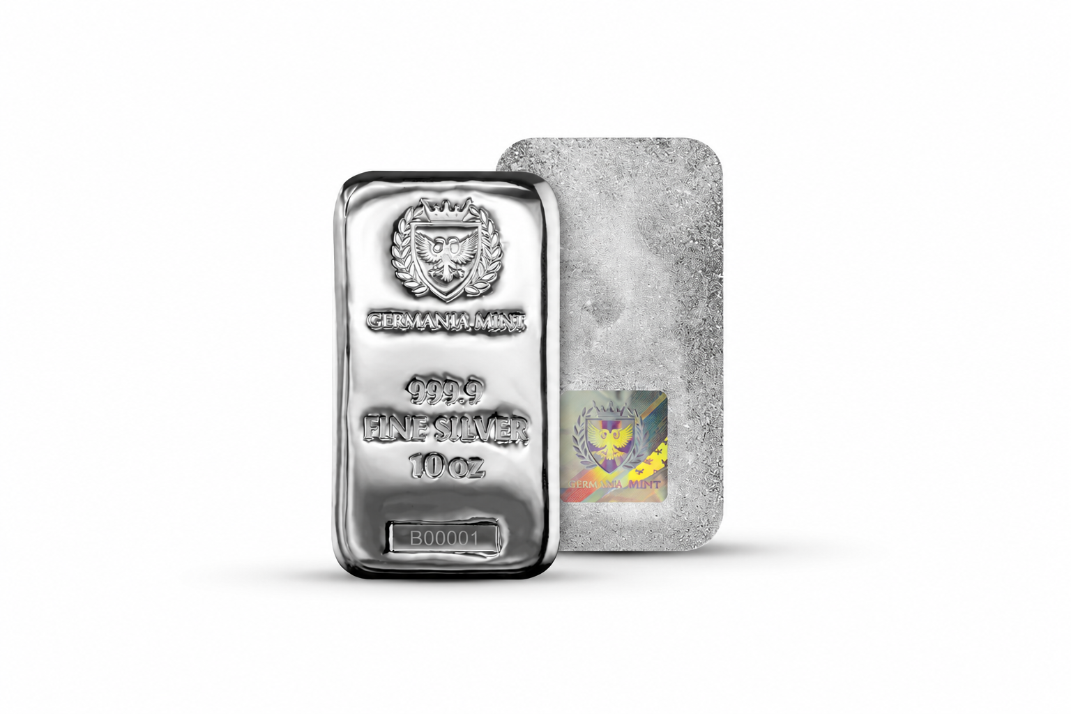 Germania Mint Silver Cast Bar – 10oz | Bulk Bullion