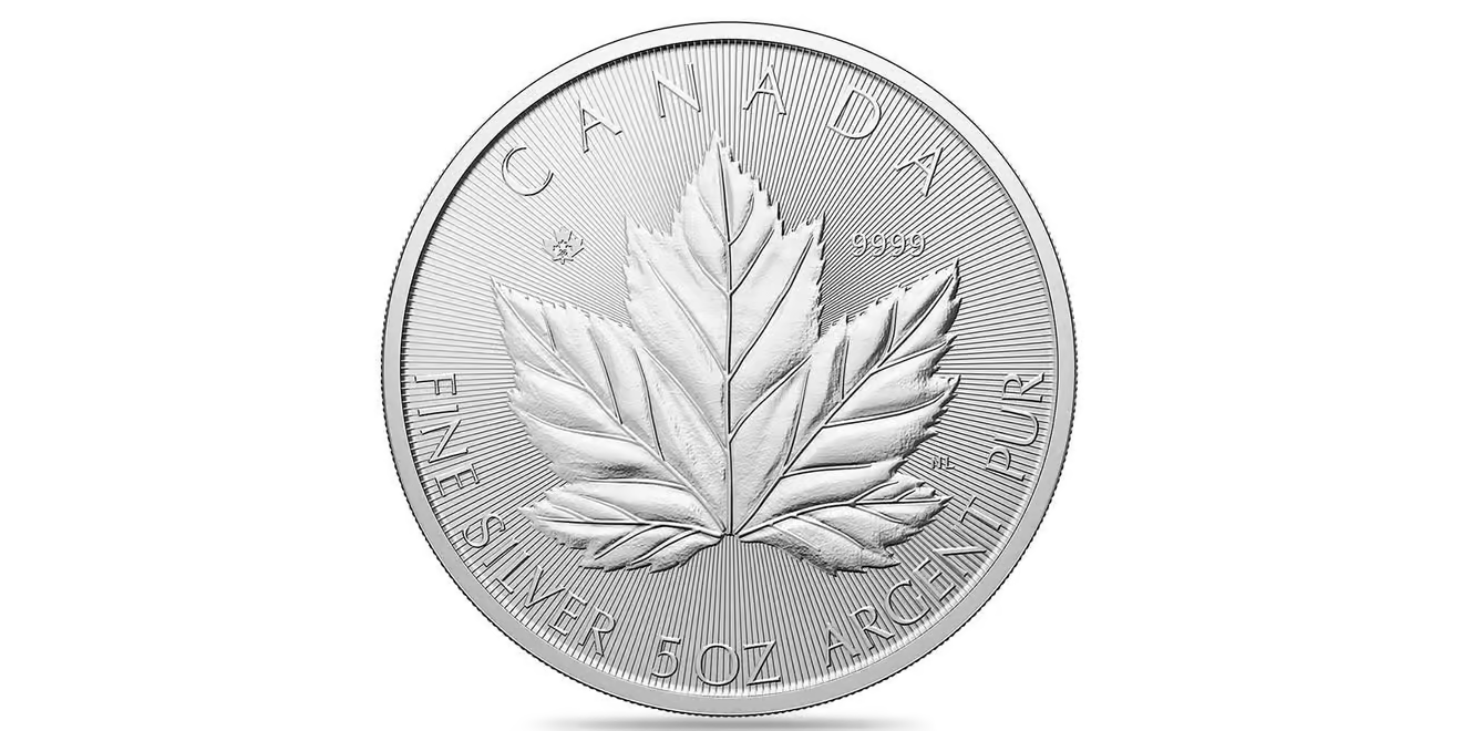 2026 Royal Canadian Mint Maple Silver Coin - 5oz | Bulk Bullion