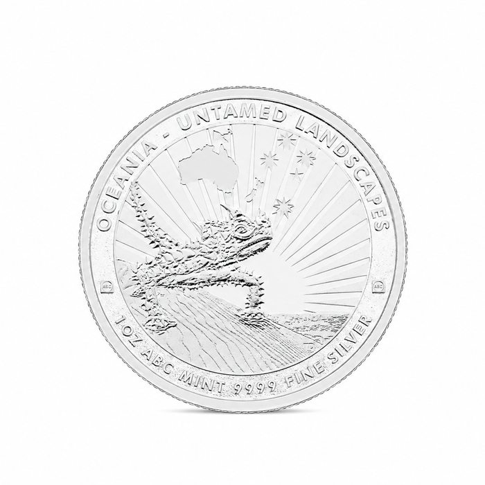 2025 ABC Bullion Mint Untamed Landscapes Thorny Lizard Silver Coin - 1oz | Bulk Bullion