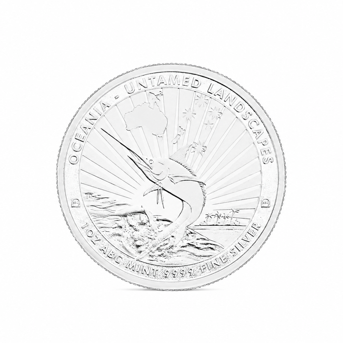 2025 ABC Bullion Mint Untamed Landscapes Sailfish Silver Coin - 1oz | Bulk Bullion