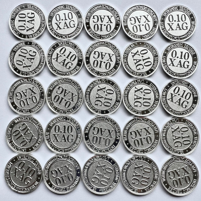 Intrinsic Tender XAG Silver Round – 1/10oz