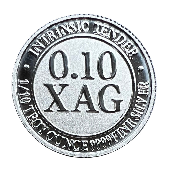 Intrinsic Tender XAG Silver Round – 1/10oz