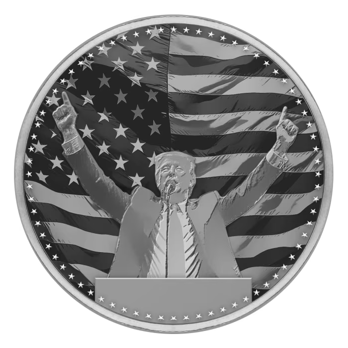 2024 Donald Trump Elected the 47th US President Silver Round - 1oz