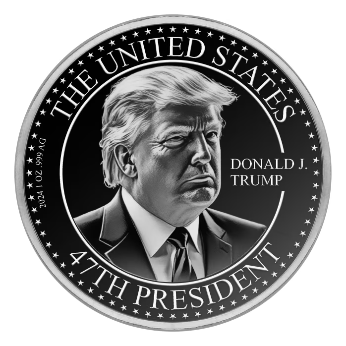 2024 Donald Trump Elected the 47th US President Silver Round - 1oz