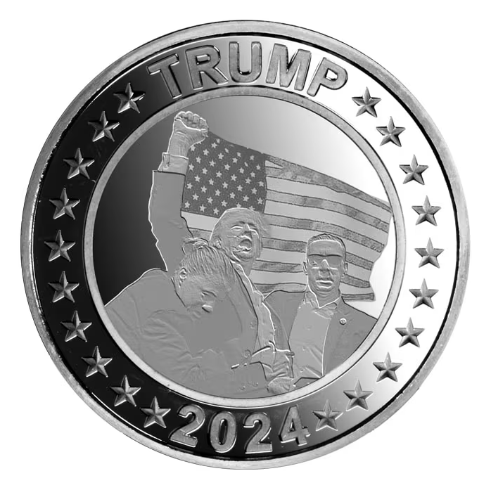 2024 Donald Trump Assassination Attempt Silver Bullion Round - 1oz