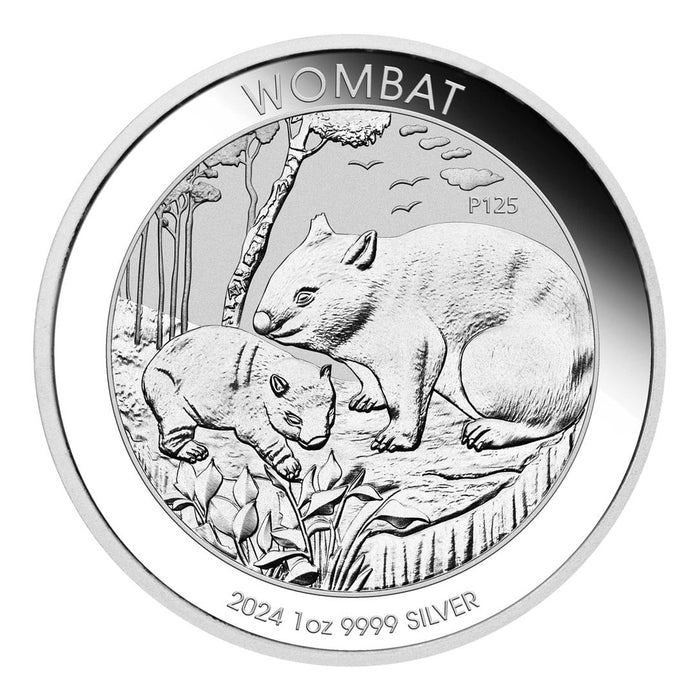 2024 Perth Mint Wombat Silver Coin - 1oz