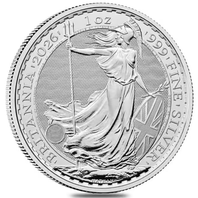 2026 Royal UK Mint Britannia King Charles Silver Coin - 1oz