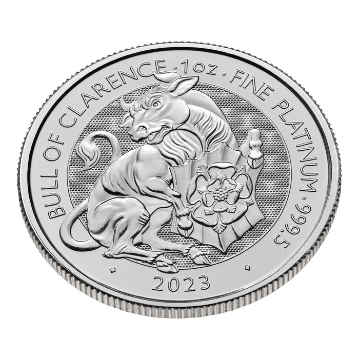 2023 Royal UK Mint Tudor Beasts Bull of Clarence Platinum Coin - 1oz