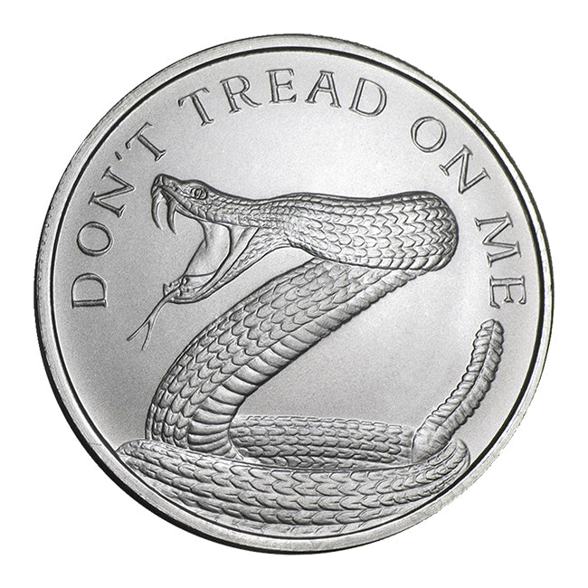 2024 Golden State Mint Silver Shield Don’t Tread On Me Silver Round - 1oz