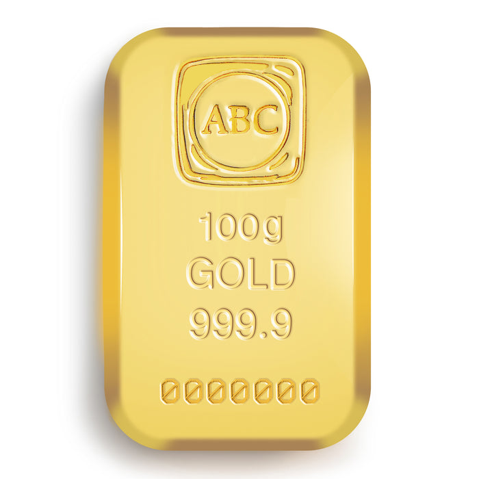 ABC Bullion Gold Cast Bar - 100g