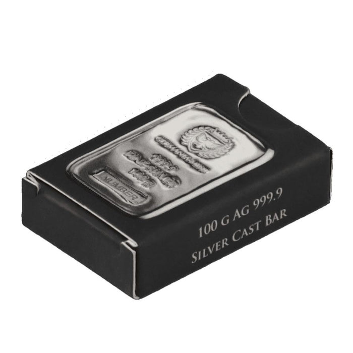 Germania Mint Silver Cast Bar – 100g