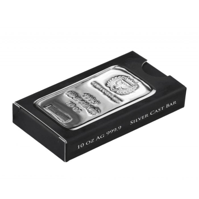 Germania Mint Silver Cast Bar – 10oz