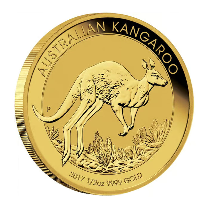 2017 Perth Mint Kangaroo Gold Coin - 1/2oz