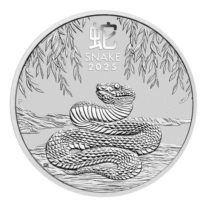 2025 Perth Mint Lunar Snake Silver Coin - 1/2oz