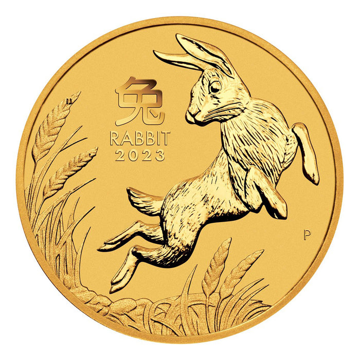 2023 Perth Mint Lunar Rabbit Gold Coin - 1/20oz