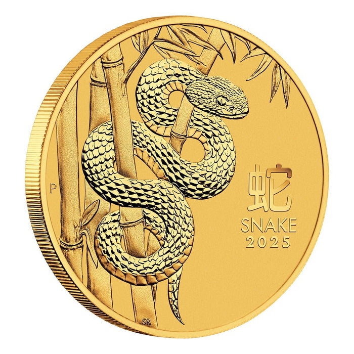 2024 Perth Mint Lunar Snake Gold Coin - 1/4oz