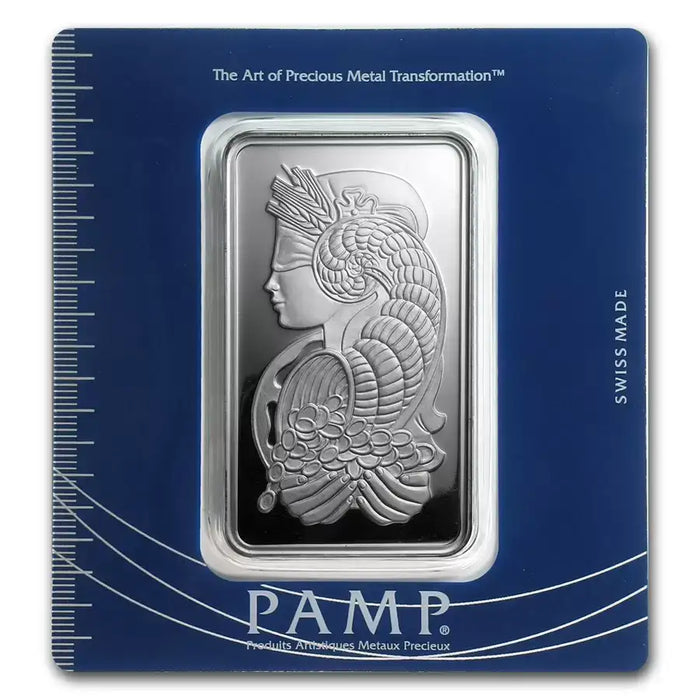 PAMP Suisse Lady Fortuna Silver Minted Bar - 100g