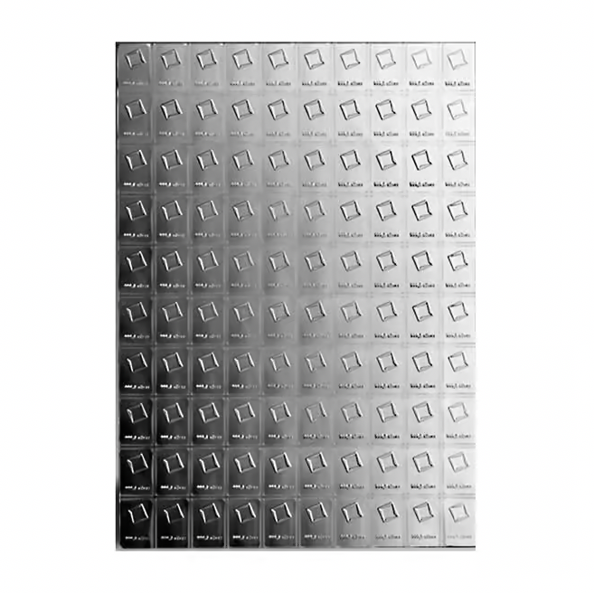Valcambi Suisse CombiBar Silver Bullion Bar 100 x 1 gram