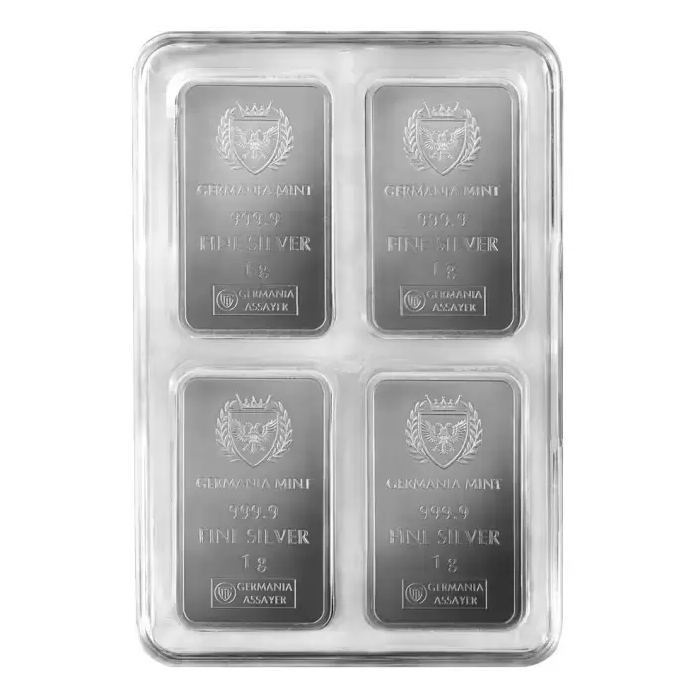 Germania Mint Silver Minted MultiBar - 100g (100 x 1g)