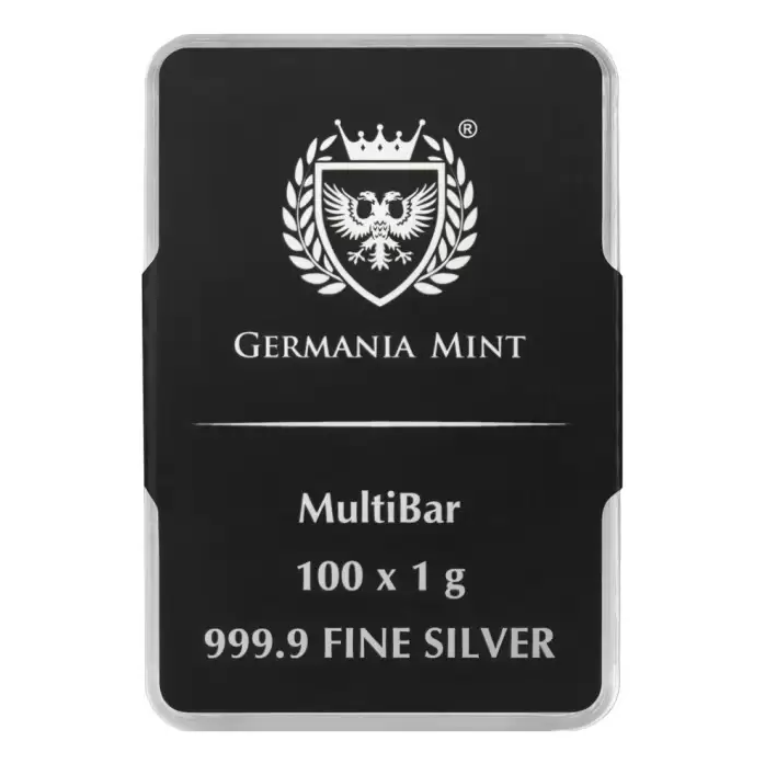 Germania Mint Silver Minted MultiBar - 100g (100 x 1g)