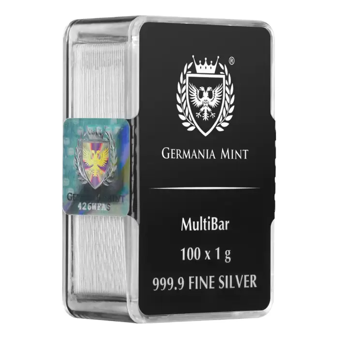 Germania Mint Silver Minted MultiBar - 100g (100 x 1g)