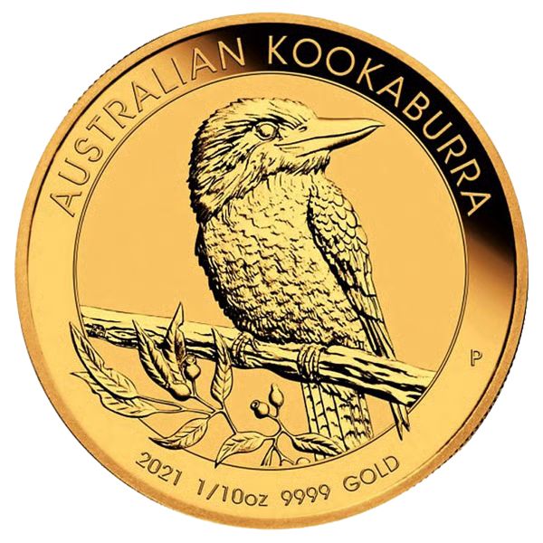 2021 Perth Mint Kookaburra Gold Coin - 1/10oz
