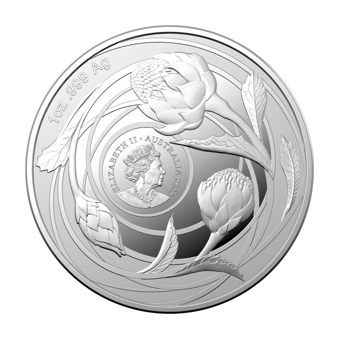 2022 Royal Australian Mint Waratah Silver Coin - 1oz