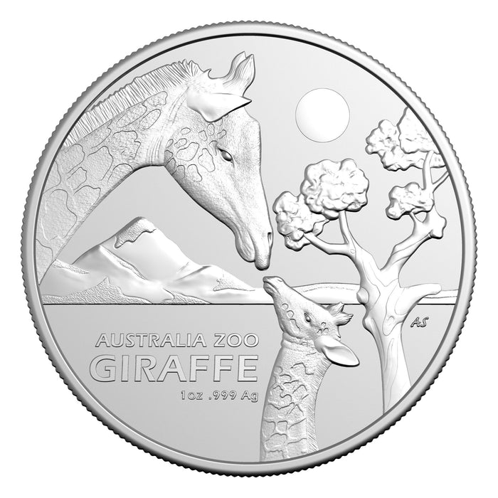 2024 Royal Australian Mint Giraffe Silver Coin - 1oz