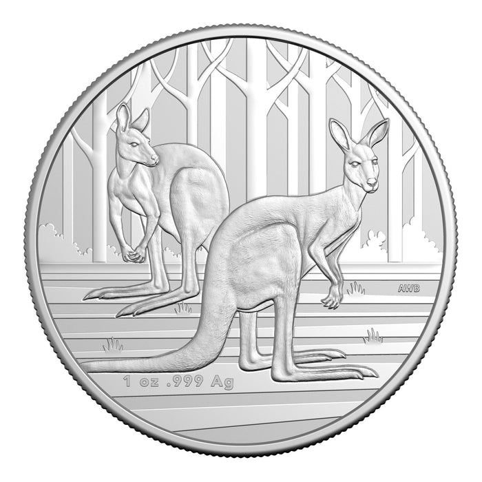 2024 Royal Australian Mint Kangaroo Silver Coin - 1oz