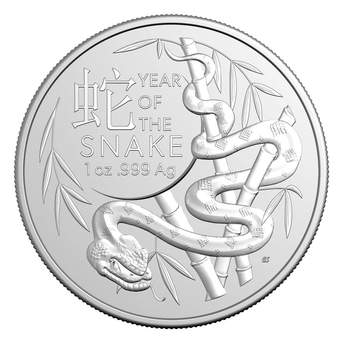 2025 Royal Australian Mint Lunar Snake Silver Coin - 1oz